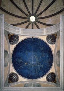 1442年7月4日の夜に星を通る軒裏から星を通る太陽の道、c.1430 作： Giuliano dArrighi Pesello